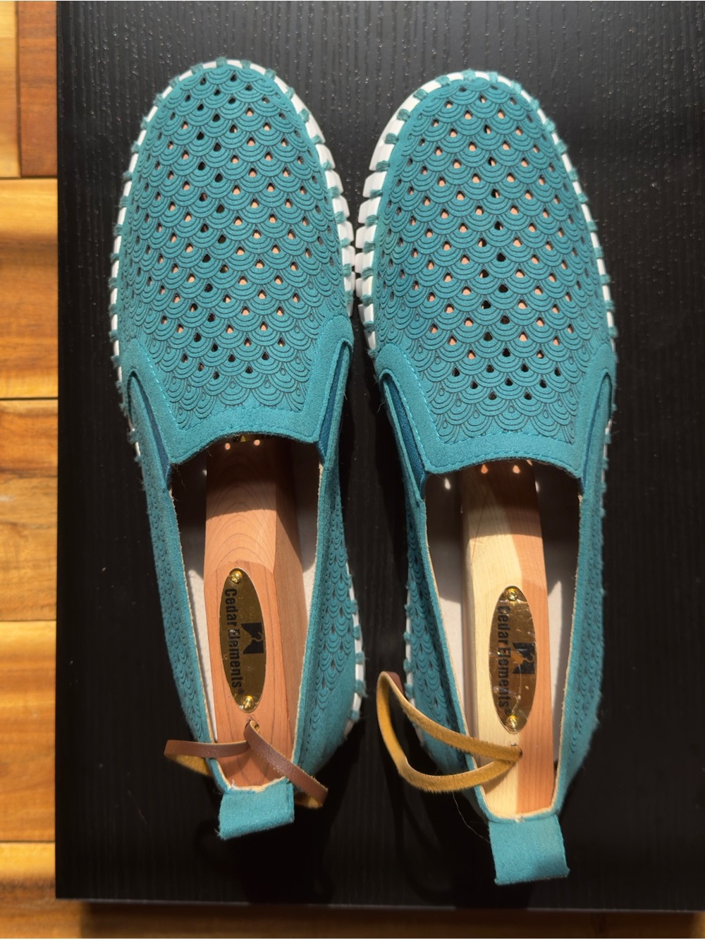 NWT Ilse Jacobsen Tulip slip on shoe turquoise sz 36 fits 6.5